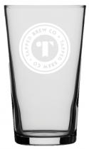 Tapped Brew Co Conical Pint To Brim Glass (With 2/3rd Line) 20oz (Box of 12)